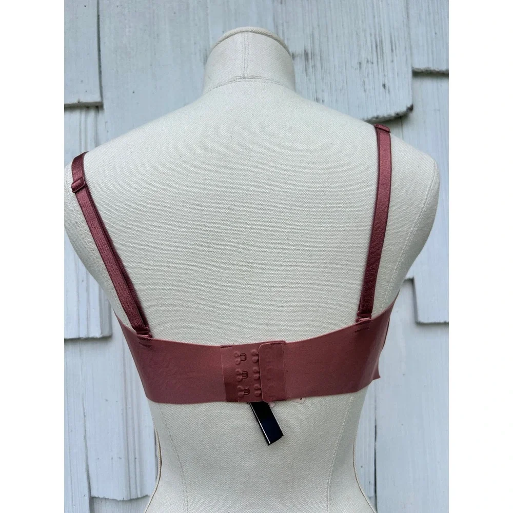 Victoria's‎ Secret Multi-Way Padded Underwire Bra 34DD Dark Rose Gold V Hardware